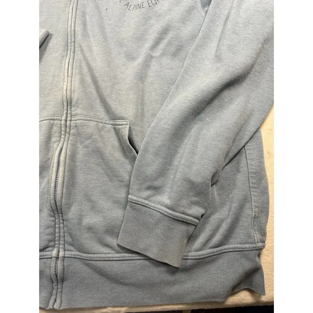 The North Face Mens XL Full Zip Hoodie Blue Tested & Proven Alpine Equipment